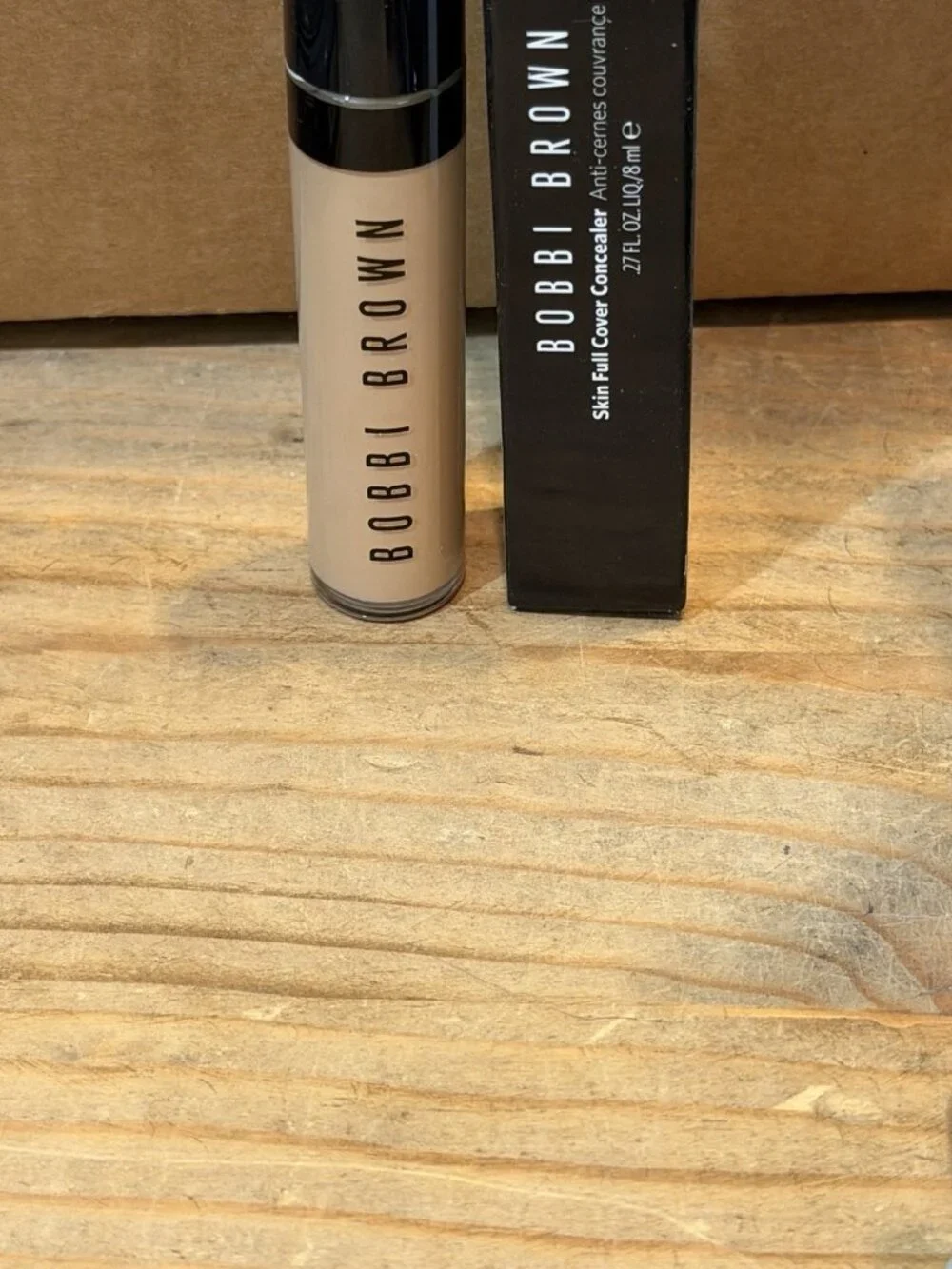 Bobbi Brown Skin Full Cover Concealer BEIGE .27 oz Full Size New W/ Box